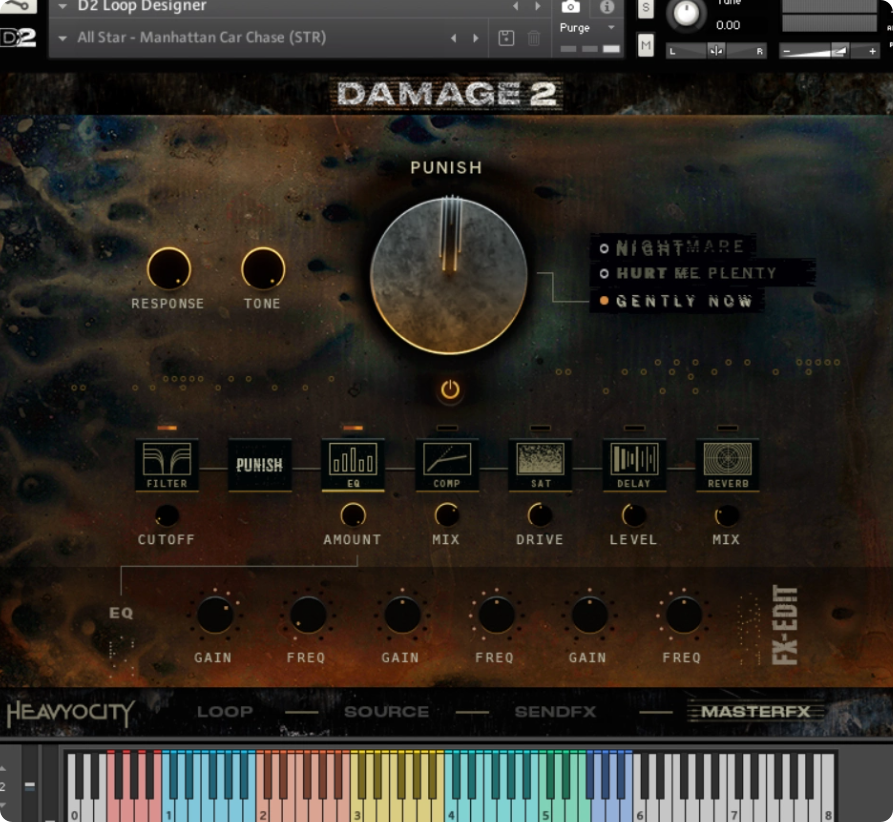 damage2影视配乐重型打击类音源可套loop节奏型康泰克音色库PCMAC