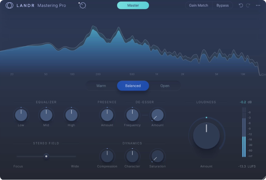 新版LANDR Mastering Pro自动母带处理音频效果器智能AI一键处理