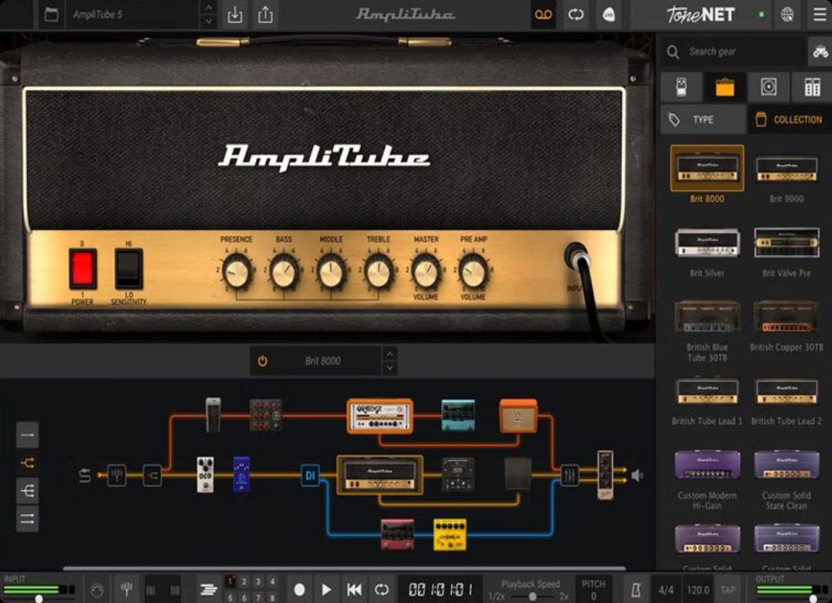 AmpliTube 5 Max 电吉他效果器插件 单块箱体模拟硬件 WIN+MAC