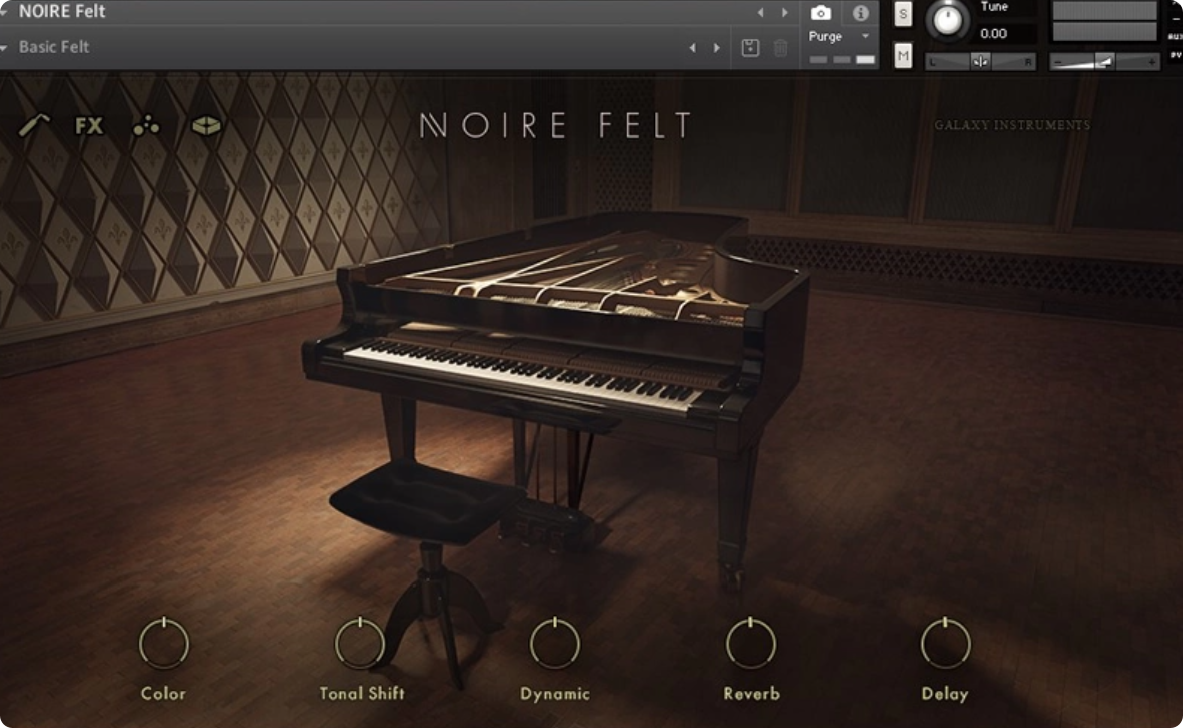Noire 钢琴音源 FELT PURE 二合一包编曲康泰克标准音色库 PC MAC