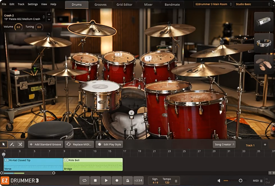 EZdrummer3鼓音源 含130GG拓展ez系列套鼓打击音色WIN MAC