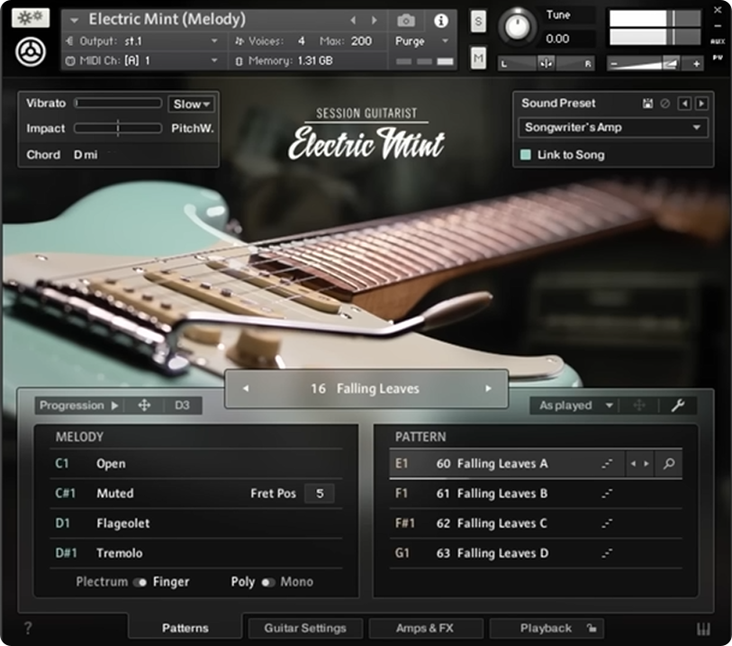 Loop节奏吉他音源Session Guitarist Electric Sunburst Library
