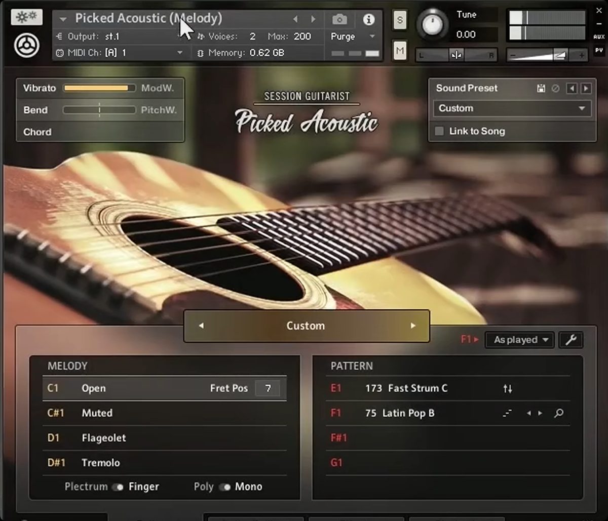 Loop节奏吉他音源Session Guitarist - Picked Acoustic Library