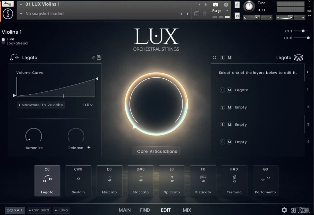 大型交响弦乐音源LUX Orchestral Strings  70G