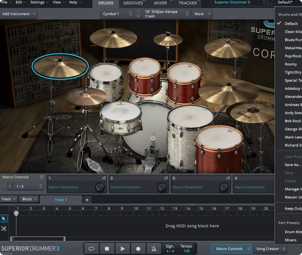 超级鼓手Superior Drummer3鼓音源 220G