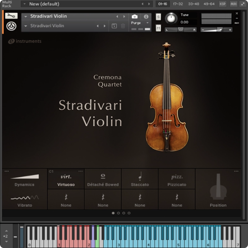 solo小提琴弦乐音源CREMONA QUARTET Stradivari Violin