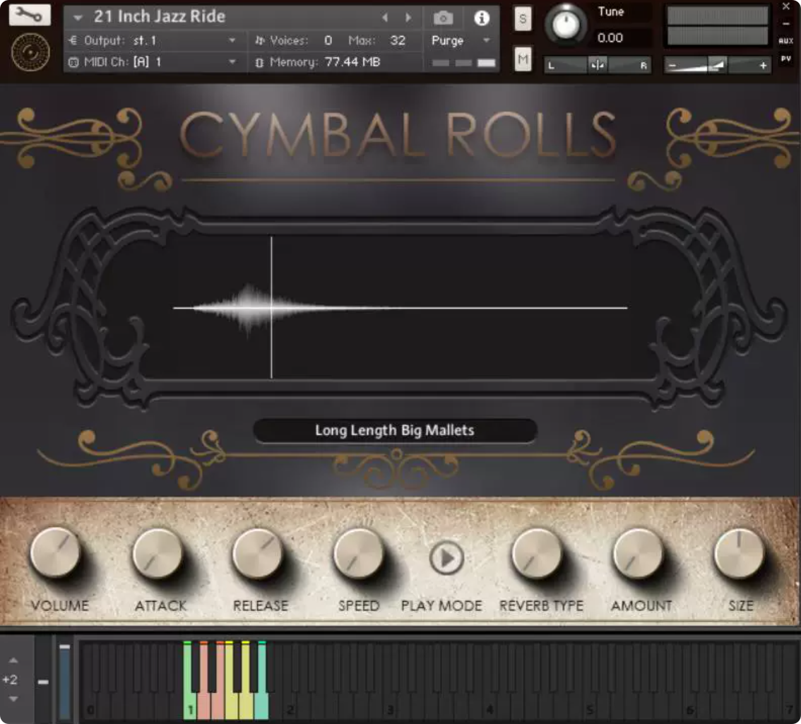 滚擦音源Cymbal_Rolls编曲影视过渡音效康泰克标准音色库PC MAC