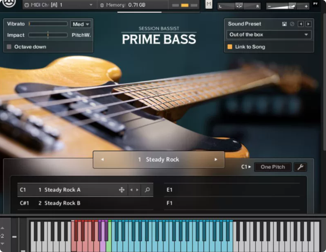 新版session bass音源 Prime 贝斯康泰克音色库PC MAC