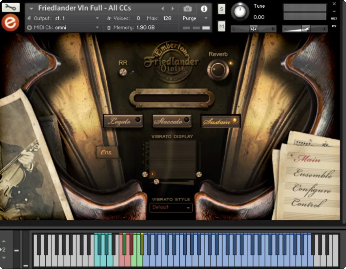 Kontakt小提琴音源Embertone Friedlander Violin情感弦乐编曲康泰克音色库
