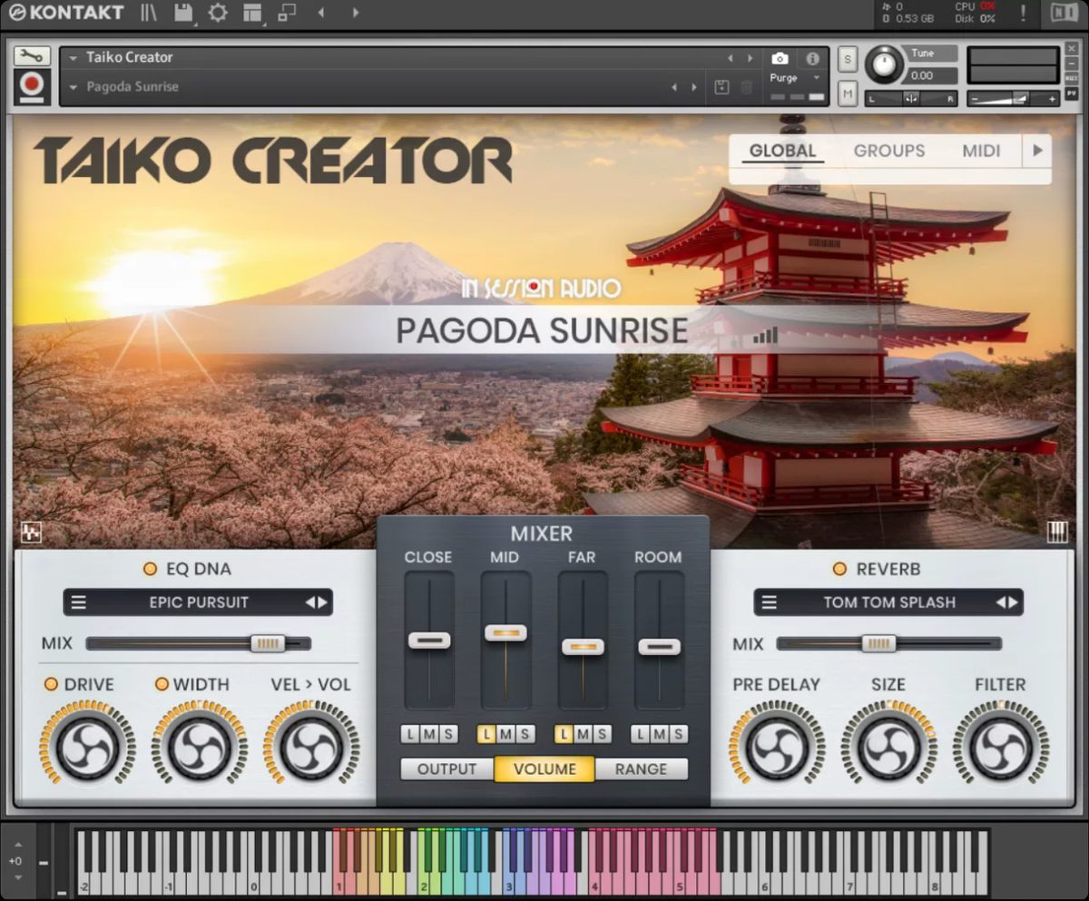 Taiko Creator 太鼓古风民乐鼓音源可套loop康泰克音色库 WIN MAC