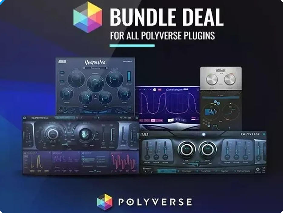 Polyverse 插件套Wider立体声拓展器混响Manipulator电音变声插件