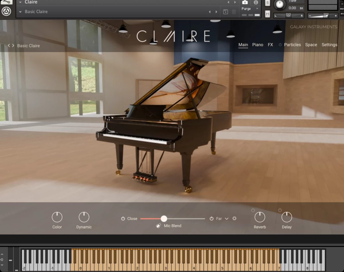 claire钢琴音源 编曲练琴直播机架均可适用 康泰克音色库 WIN MAC
