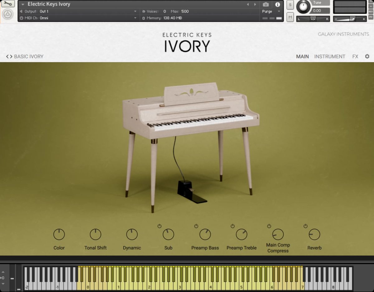 Kontakt电钢琴音源象牙与翡翠 氛围电子琴编曲康泰克音色库PC MAC