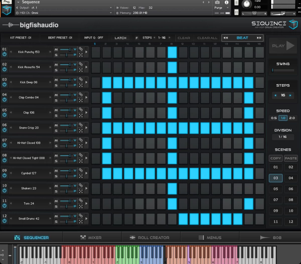 经典音序鼓机 – Big Fish Audio Sequence Hip Hop Beat Creator kontakt
