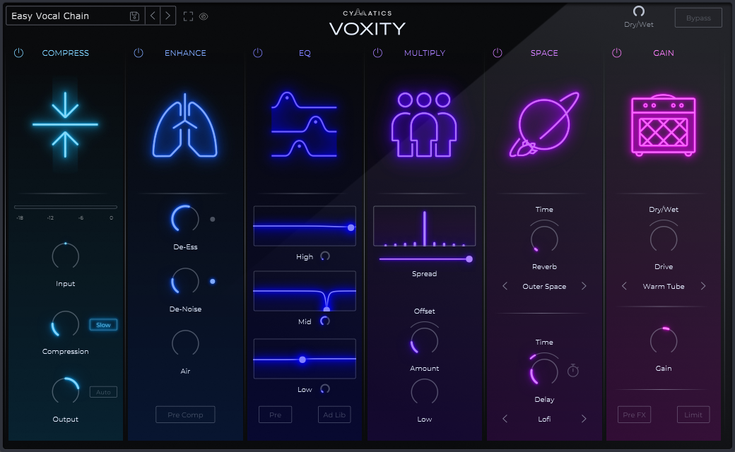 [一体化人声混音插件合集] Cymatics VOXITY Vocal Mixing Plugin v1.0.0-GTA [WiN, MacOSX]（20.6MB+49.3MB+2.52GB）