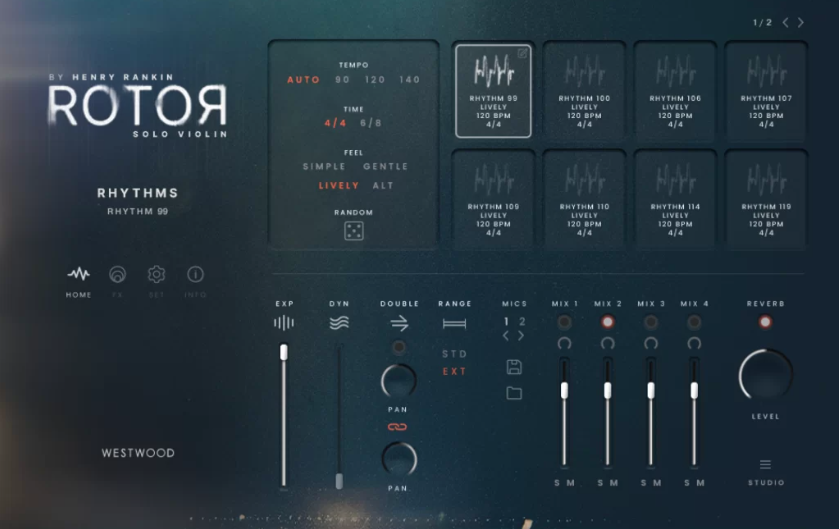 节奏型独奏小提琴 Westwood Instruments ROTOR – Solo Violin KONTAKT