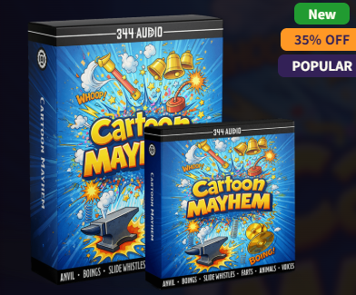 动漫、游戏及喜剧视频卡通音效库 344 Audio Cartoon Mayhem Mini Library WAV