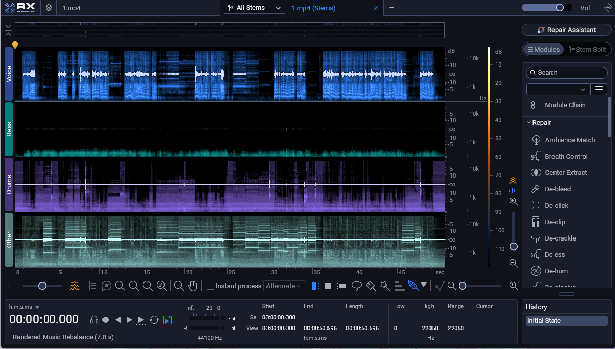 [降噪修复分离平衡工具插件包] iZotope RX 12 Audio Editor Advanced