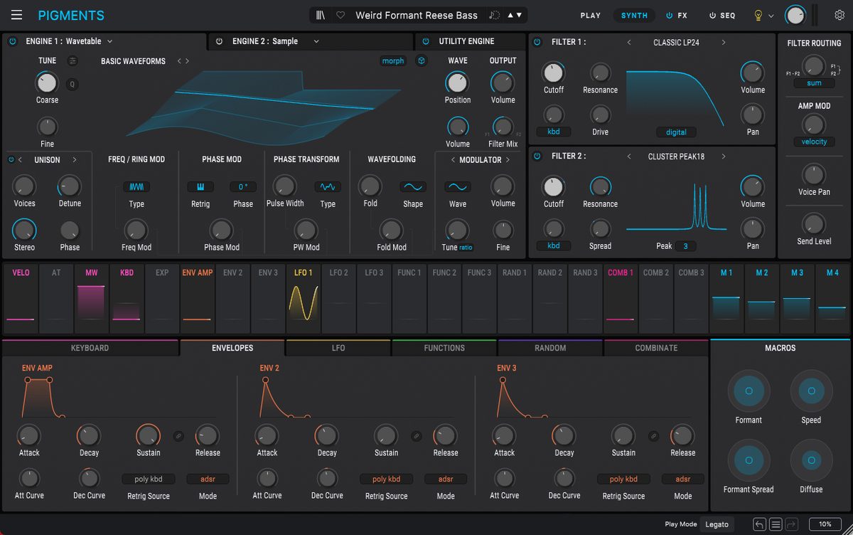 [Arturia旗舰级复音合成器] Arturia Pigments v7.0.1  [WiN, MacOSX]（1.57GB+1.9GB)