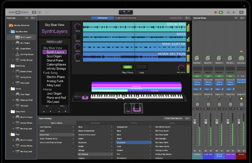 [Logic现场演奏工具] Apple MainStage Perform Live Creator Studio v4.3.1 ARM-EDiSO [MacOSX]（1GB）