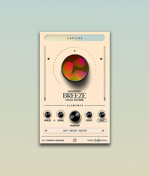 [人工智能人声处理器]Karanyi Sounds Cloudmax Breeze v1.0 REGGED [WiN, MacOSX]（42MB+129MB）