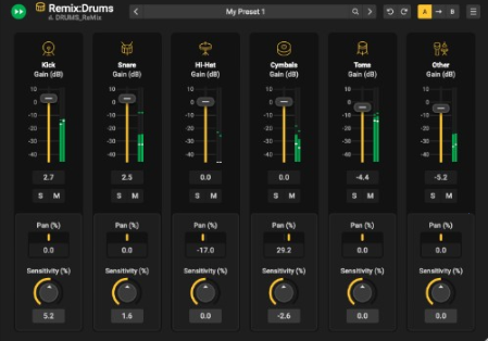 [实时鼓组分离插件]Acon Digital Remix Drums v1.0.1 [MacOSX]（37.9MB）